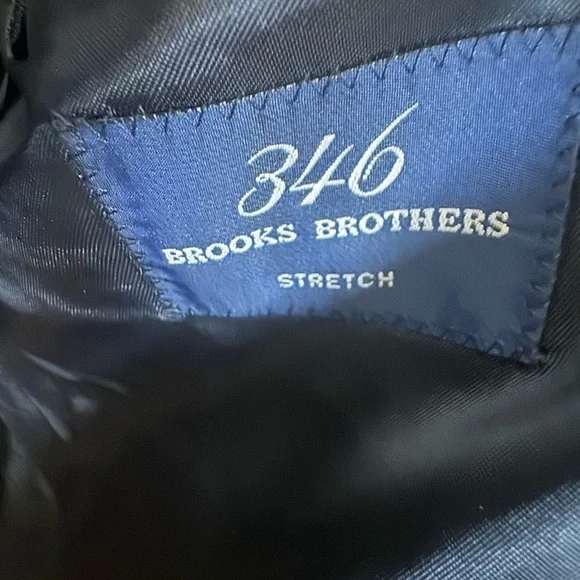 NWT Brooks Brothers 346 42R Wool Suit Jacket/Blazer/Sports Coat Black